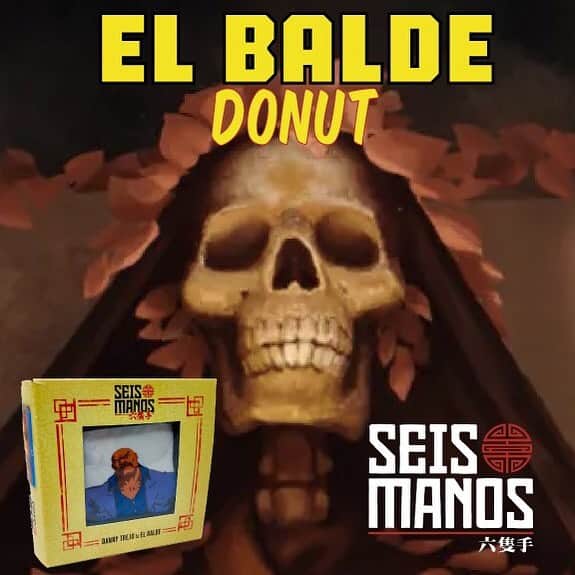 ダニー・トレホさんのインスタグラム写真 - (ダニー・トレホInstagram)「Hey L.A.! El Balde’s got a sweet 🍩 treat for you - order through Postmates or head to Trejo’s Coffee & Donuts, Trejo's Tacos La Brea or Trejo's Tacos Farmers Market for a free #SeisManos donut. Fri-Sun while supplies last.」12月12日 3時05分 - officialdannytrejo