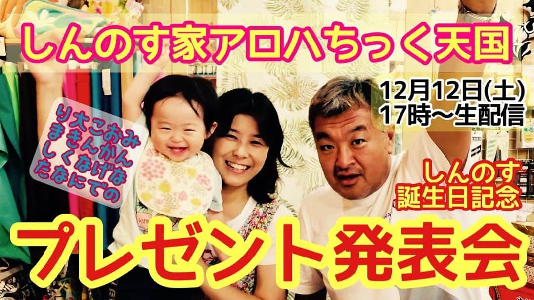 古本新乃輔さんのインスタグラム写真 - (古本新乃輔Instagram)「直前までバタつくのが しんのす家の真骨頂でして。  今宵は 千の記念の プレゼント発表会な #YouTube #しんのす家 #アロハちっく天国 なのです。  てんこ盛りな プレゼントの数を 今回の生配信で上手く捌けるのかっ。  ついでに 明日が自分の #誕生日 なモノですから、  ついでに #コストコ の #ケーキ を紹介しながら  ついでに お祝い頂ける模様です。  この後 17時から。 #チャット で楽しくワイワイしましょう。 https://youtu.be/RgBL6CYFapU (プロフィール欄のリンクツリーからYouTubeへジャンプ！)」12月12日 13時48分 - shinnosukefurumoto