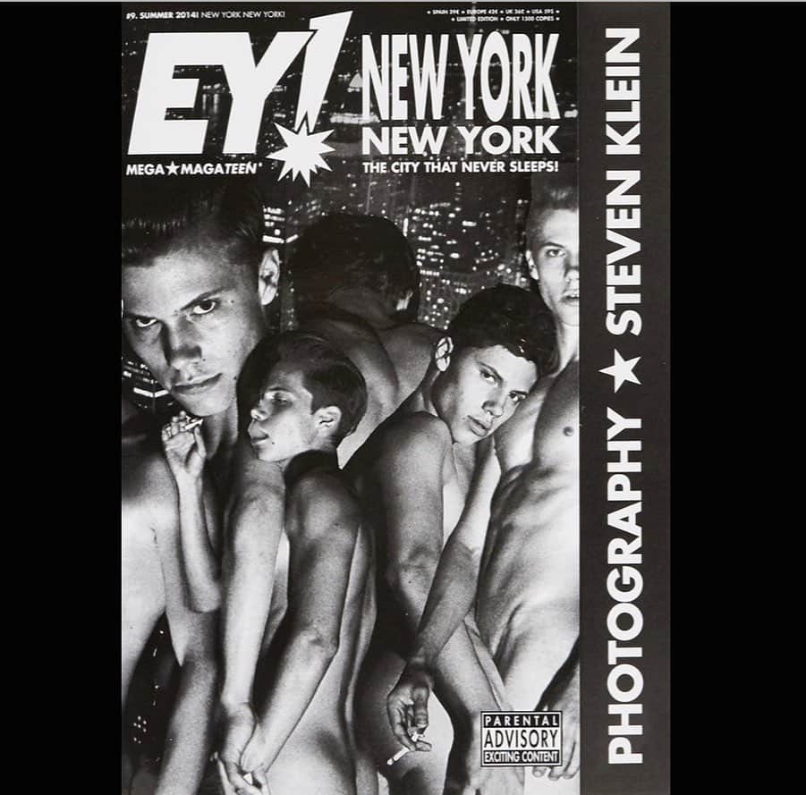 スティーヴン・クラインさんのインスタグラム写真 - (スティーヴン・クラインInstagram)「EY!  Magateen #9 New York, Spring-Summer 2014 160 pages + 2 Gatefold posters + 6 Postcards + The Stripper Kit: 24 EY! Dollars and Diesel Underwear Briefs 16 1/2 x 12 inches Limited Edition of 1500 copies Sold Out Everywhere #SHOTBYKLEIN」12月12日 6時31分 - stevenkleinstudio