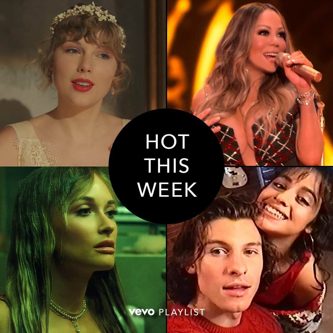 Vevoさんのインスタグラム写真 - (VevoInstagram)「Don’t miss @taylorswift’s dreamy romance, and @mariahcarey, @arianagrande @camilacabello, @shawnmendes, @spaceykacey having holiday fun ✨ Is your fave one of our biggest vids on #HotThisWeek? 👀🔥 ⠀⠀⠀⠀⠀⠀⠀⠀⠀ ▶️[Link in bio] #taylorswift #mariahcarey #camilacabello #shawnmendes #KaceyMusgraves」12月12日 8時00分 - vevo