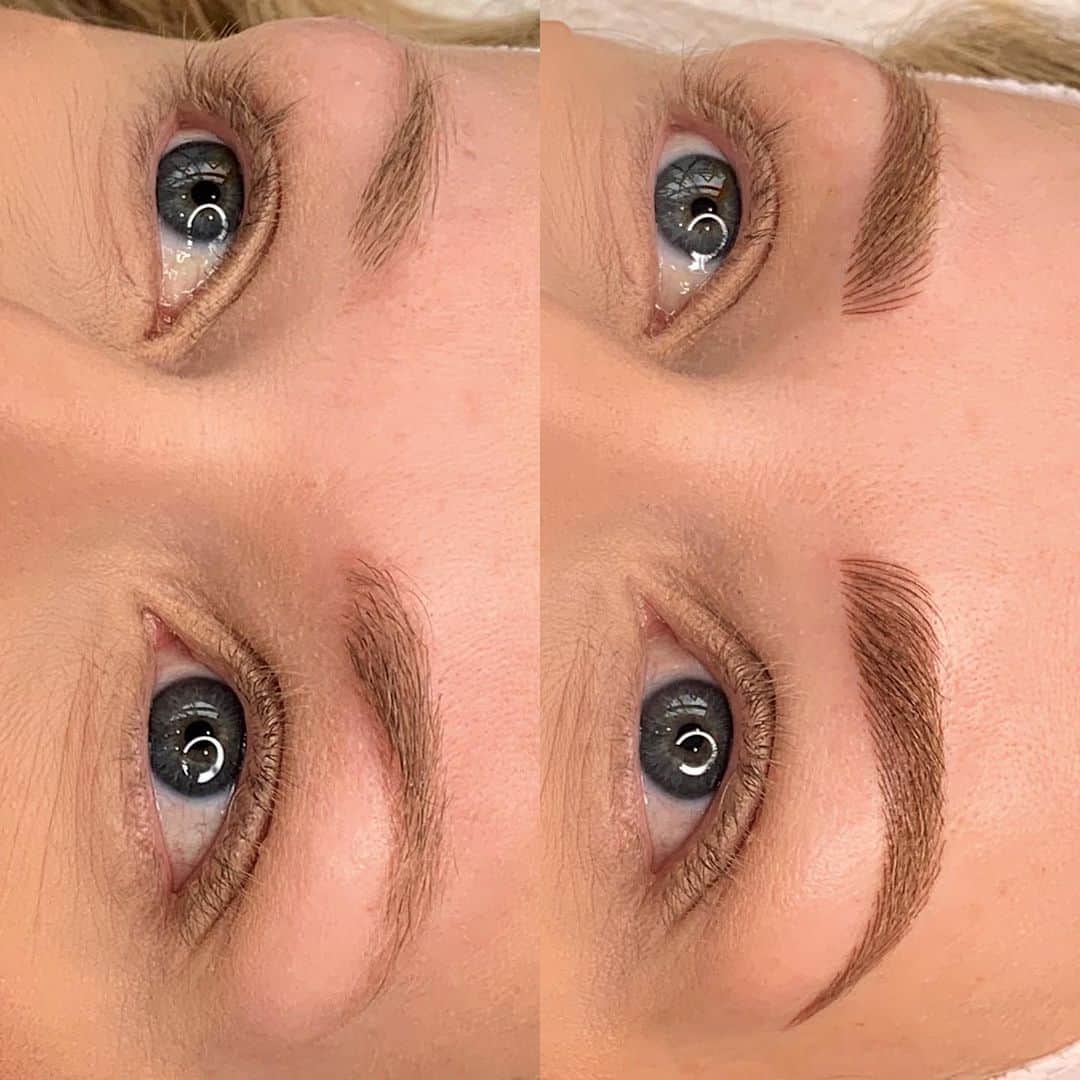 Haley Wightさんのインスタグラム写真 - (Haley WightInstagram)「Such a satisfying before and after 😍  Interested in getting Microblading by me? Just call the studio at (971)337-5401 or visit our website at studiomeraki.net 😊 . . #microblading #cosmetictattoo #brows #eyebrows #portland #oregon #microbladedeyebrows #microbladed #meraki #ombrebrows #microblade #portlandmicroblade #portlandmicroblading #oregonmicroblade #oregonmicroblading」12月12日 8時09分 - cosmobyhaley