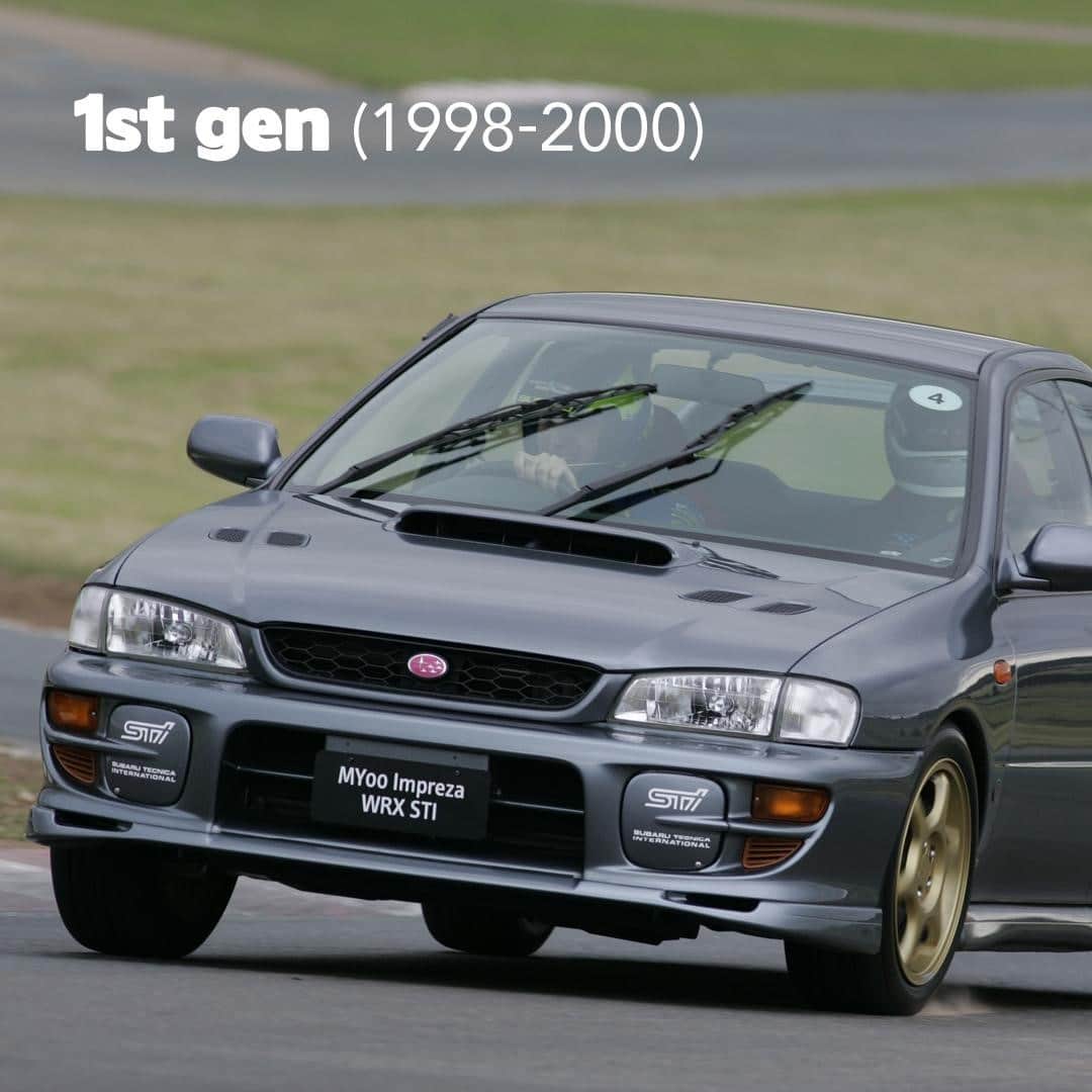 Subaru Australiaのインスタグラム：「When it all began - the first generation of the amazing WRX STI 👏. ⁣ ⁣ #Subaru⁣ #WRXSTI ⁣ #SymmetricalAWD⁣ #Boxer⁣ #Rallycar ⁣ #10k⁣ #Throwback」