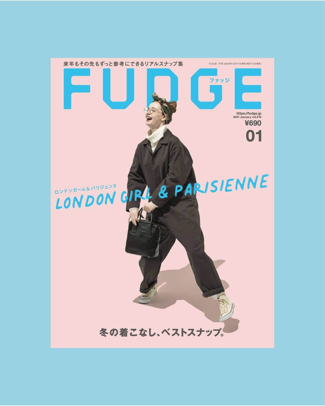 FUDGEさんのインスタグラム写真 - (FUDGEInstagram)「『FUDGE』最新号の特集は『LONDON GIRL & PARISIENNE 冬の着こなし、ベストスナップ。』。FUDGEが毎年欠かさず海外スナップを行う理由。⁣ パリやロンドンというファッションの最先端の街で見えてくる、ずっと変わらないベーシックと、リアルなトレンドを読み解き伝えるため。そしてもう１つ大切にしていることは、その場所に息づく文化や空気感まで一緒に届けること。⁣ 過去5年間で1000を超えたアーカイヴから、完全保存版として厳選、再編集した特別なスナップ号。⁣ .⁣ 【5年間のウィンターベストスナップ】⁣ 今年も冬がやってきた。ここ日本にも、そしてパリとロンドンにも。2つの街で5年間撮り貯めた多くのスナップから、その着こなしが特に印象的な14人を厳選。⁣ 自分らしくお洒落を楽しむその後は、今年も私たちにファッションの魅力を教えてくれる。⁣ .⁣ 【冬の着こなしをつくる定番ブランド】⁣ 意地悪な北風がぴぅ〜っと吹けば、冬のおしゃれも本番。⁣ FUDGEスタイルに欠かせないブランドをA to Z形式でナビゲート！おすすめのアイテムとともに、寒い季節のおしゃれを楽しんで。⁣ .⁣ 【トートバッグガールズ】⁣ どんなデザインを持っているかでその人の個性が現れる、意外と奥深いトートバッグの世界、パリとロンドンのトートバッグガールズから、お洒落に持つための答えを見つけてみよう！⁣ .⁣ 【いつも一緒のおまもりジュエリー】⁣ それは耳元で、胸元で、指先で、やさしく輝きわたしを笑顔に導いてくれる小さなおまもり。⁣ ジュエリーに想いを託したとき、それはラッキーチャームとなって、わたしの背中をそっと押してくれるの。⁣ .⁣ 【テーマのあるアウター着回し術 A面・B面】⁣ 冬のお洒落はアウター次第。お気に入りの１枚が見つかったら、どうせなら着こなしのバリエーションがあるといい。⁣ なりたい自分はひとつじゃないし、その日の気分でカメレオンみたいに変幻自在に着回したい。⁣ A面、B面、ときにC、D面まで、テーマのある着こなし方で、いくつもの顔を手にし入れよう。⁣ .⁣ 全国の書店やコンビニ、WEBにて発売中です！⁣ 是非チェックしてくださいね！」12月12日 12時44分 - fudge_magazine