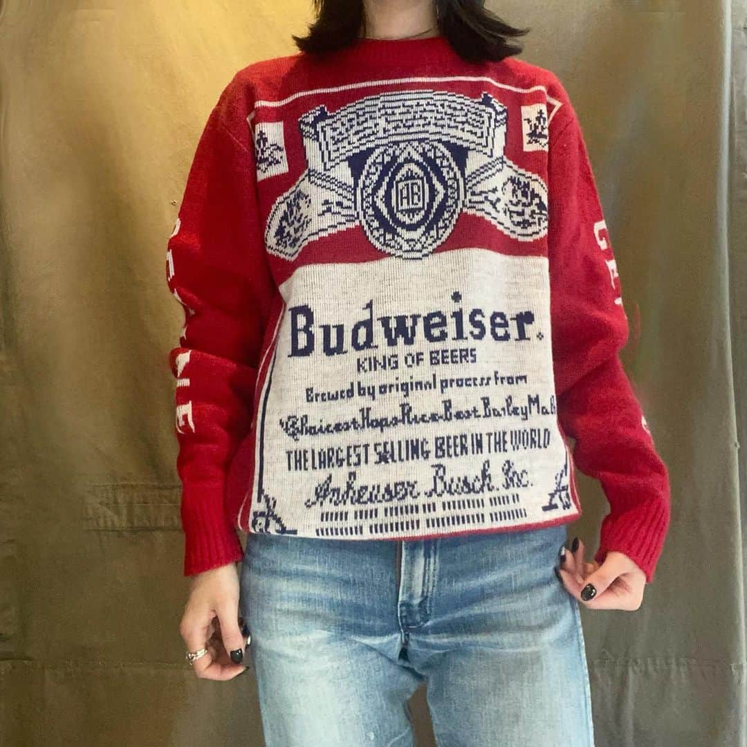 DROP...vintage select shopさんのインスタグラム写真 - (DROP...vintage select shopInstagram)「【New stuff】  1980's  campus The Budweiser  size M PRICE ¥12000-(+TAX) model 160㎝  本日19時頃WEBSHOP掲載予定です。」12月12日 12時59分 - tokyo_drop