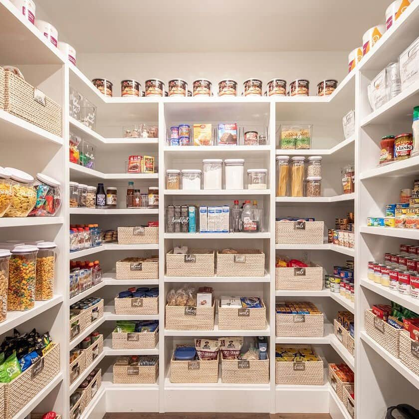 Wall Street Journalさんのインスタグラム写真 - (Wall Street JournalInstagram)「The home pantry is in the spotlight. As the pandemic surges and more school-age children and working adults are stuck at home, food-hoarding has become something of a national pastime. Pictures of aspirational larders with are rampant on Instagram, with hashtags like #pantryinspo and #pantrygoals.⁠⠀ ⁠⠀ A walk-in pantry has become the most desirable kitchen feature for home buyers, according to a survey published by the National Association of Home Builders in 2019. A report by the NAHB’s economics and housing policy group last year found that more than 85% of new large homes (more than 3,500 square feet) featured walk-in pantries.⁠⠀ ⁠⠀ Tara Jenson said her pantry, pictured here, has been a lifeline during the pandemic. When she was planning her home in Gilbert, Ariz., with her husband, she would not compromise on her dream amenity of a walk-in pantry. Now there are phalanxes of boxed mac and cheese and ramen noodles, and more concealed in backstock bins behind them. Containers of emergency food pouches line the top shelves. “I did a big grocery run at the beginning of corona, and apart from milk and eggs, I did not do another for four or five months,” she said. “We probably could live off this pantry for a year.”⁠⠀ ⁠⠀ Read more at the link in our bio.⁠⠀ ⁠⠀ 📷: @matt.martian for @wsjrealestate」12月13日 0時13分 - wsj