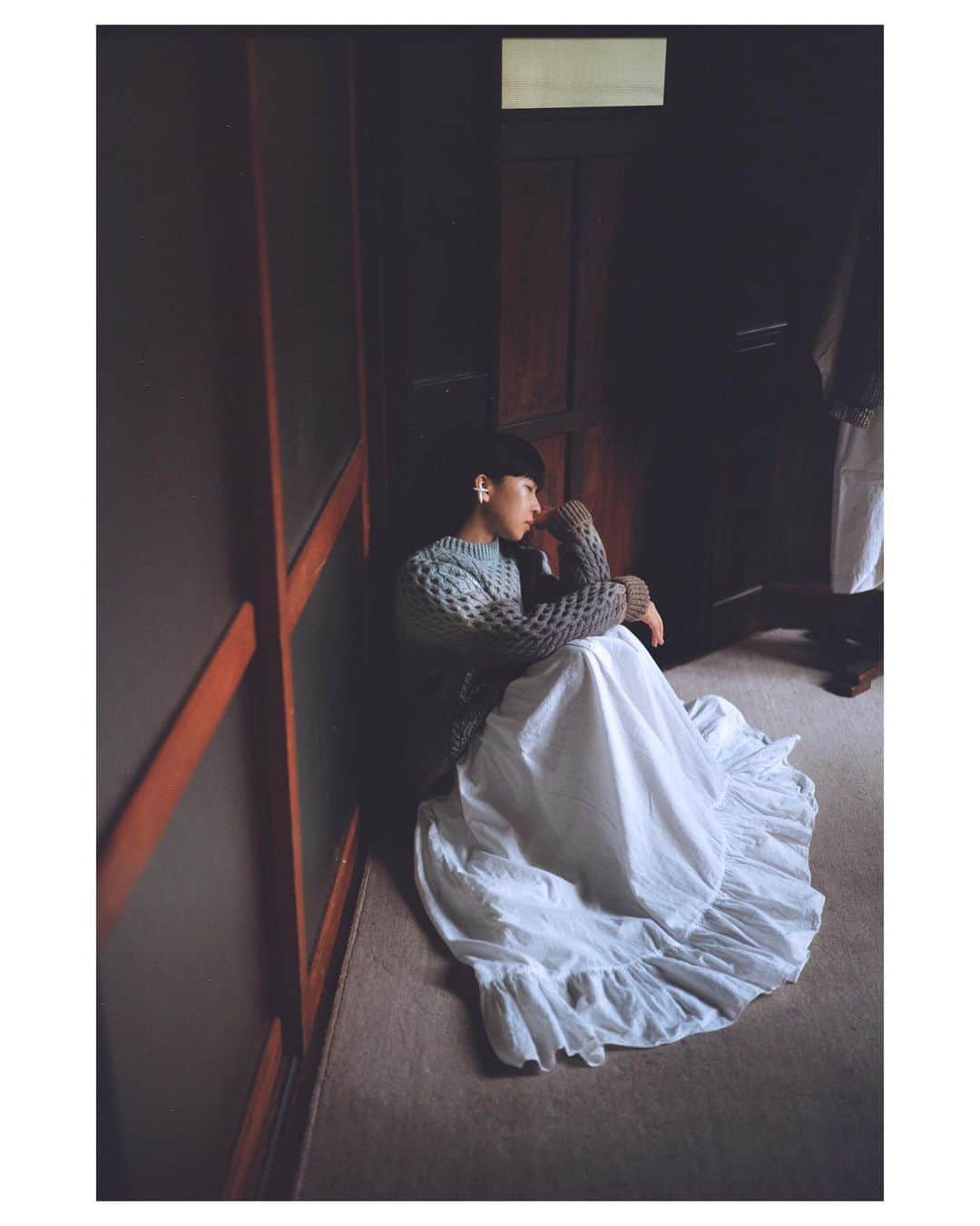青葉市子のインスタグラム：「﻿ ﻿ YUKI FUJISAWA 2020 winter﻿ @yuki__fujisawa  Photo @tengoyola  Hair&make-up @wasico」