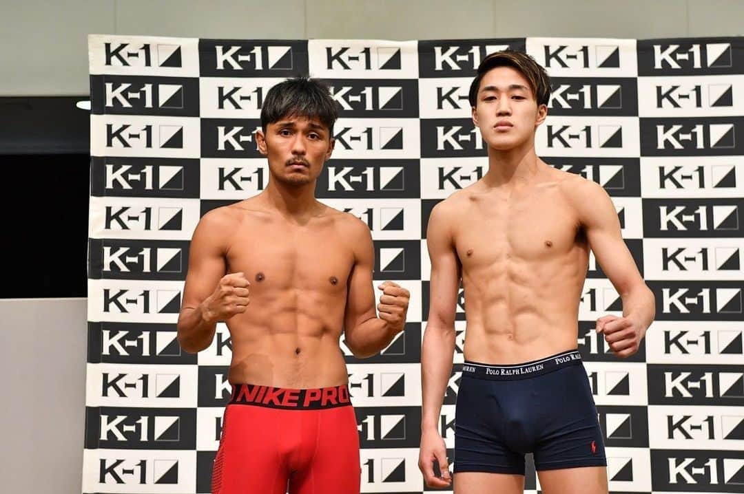 大沢文也のインスタグラム：「62.4キロで計量パスしました！ 明日は何がなんでも勝ちます。 ぶっ倒す！！！  皆さん明日は応援宜しくお願いします！  #k1 #k1wgp #kickboxing #計量」