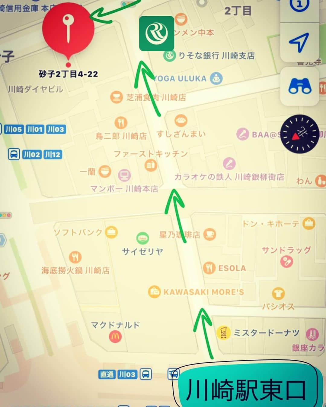 魚金のインスタグラム：「#お知らせ第二段 📢  今日は、3月末川崎駅にオープンする魚金の場所情報📍です。 川崎駅東口から徒歩約5分！ GEMSの2Ｆに入ります。 外階段から直接お店まで入ってこれるという、何だか1Fよりも目立つ場所に･:*+.\(( °ω° ))/.:+  わくわく。どきどき。 お店が完成するのが楽しみです🍻  #魚金 #新店舗情報 #川崎 #市民食堂 #ランチ #昼飲み #ディナー #家族ご飯 #デート #友だち会 #ママ会 #川崎フロンターレ の会 #川の崎へ #食堂 #川崎グルメ」
