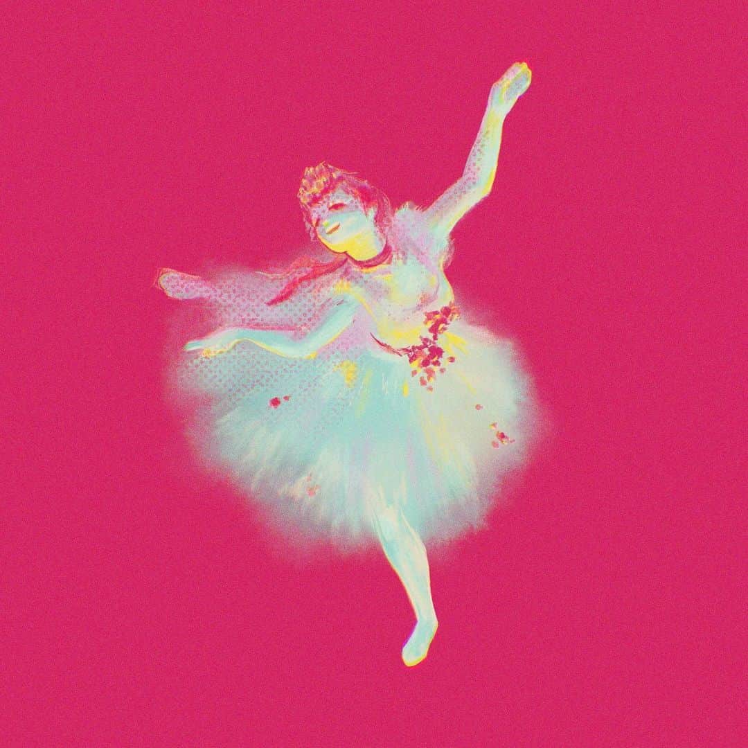 のインスタグラム：「#踊りの花形 #ドガ #Degas Ballet - L’étoile」