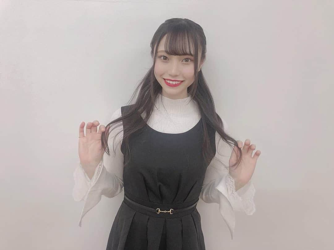 川越紗彩さんのインスタグラム写真 - (川越紗彩Instagram)「12.12 #NGTおしゃべり会 今日のコーデはこんな感じでした☕️🍴🖤 #私服 #コーデ #レース #ワンピース #ハーフアップ #ootd」12月12日 20時09分 - saaya_kawagoe_ngt48