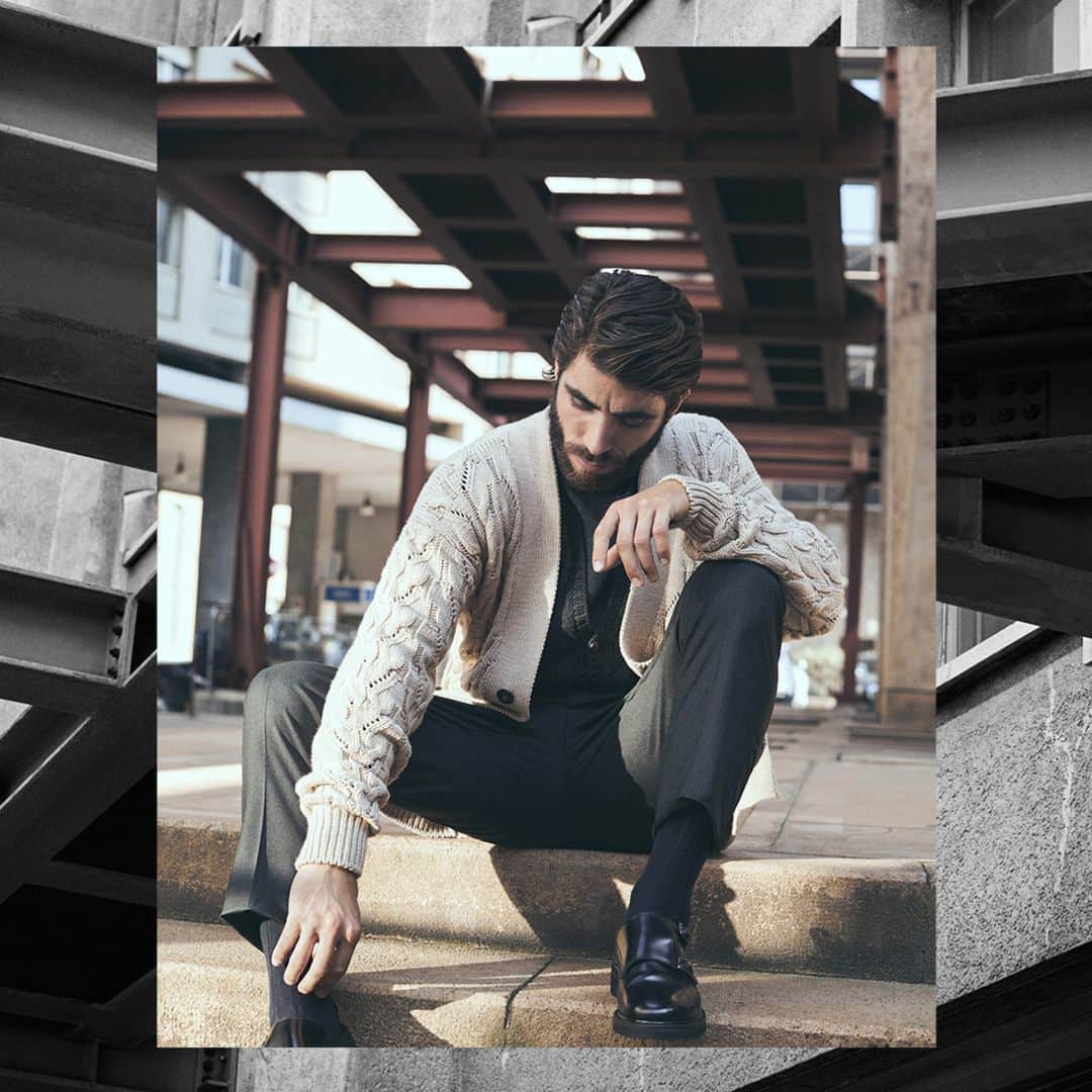 のインスタグラム：「Find out the perfect knitwear. Discover out selection on palzileri.com #PalZileri #FW20 #EffortlessAttitude⁣ ⁣ @stefanogaluzzistudio @vankhokhlov @davebramby @marco__rossetti @giulioggv」