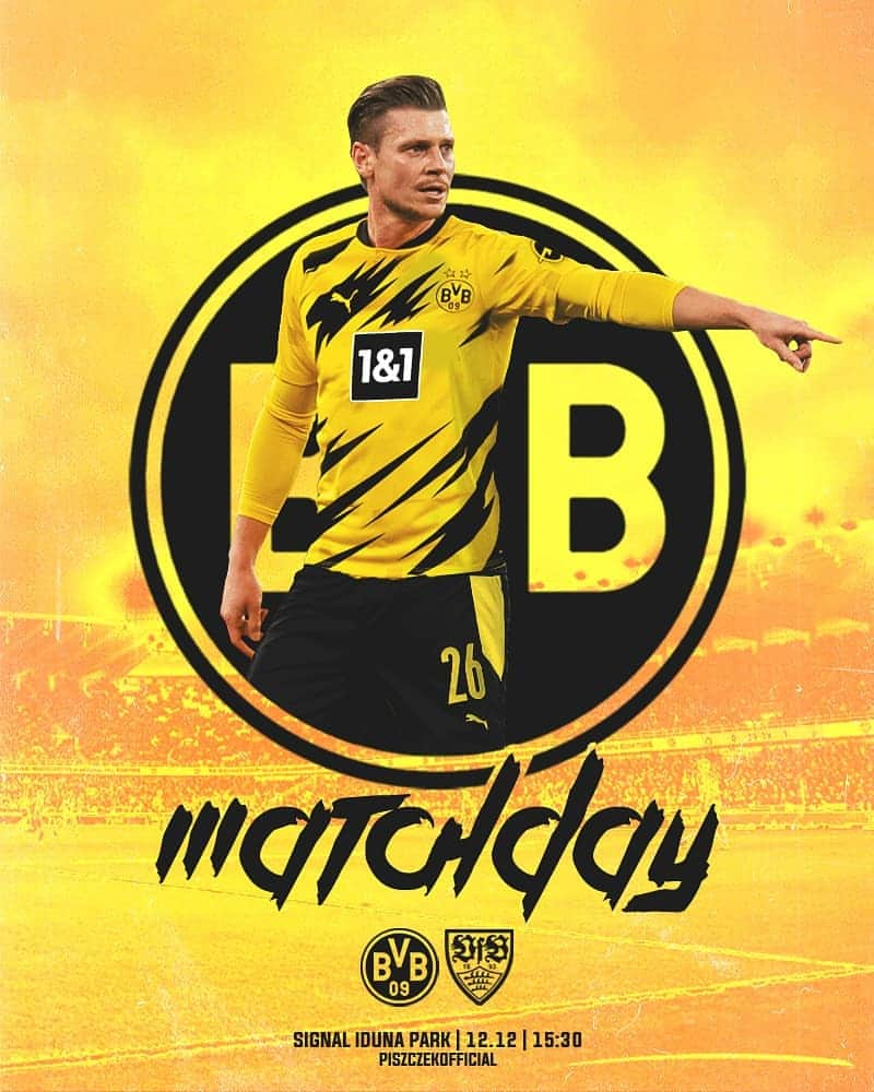 ウカシュ・ピシュチェクさんのインスタグラム写真 - (ウカシュ・ピシュチェクInstagram)「Come on BVB! 👊 BVBVfB #Bundesliga #Spieltag」12月12日 21時26分 - lukaszpiszczek_lp26