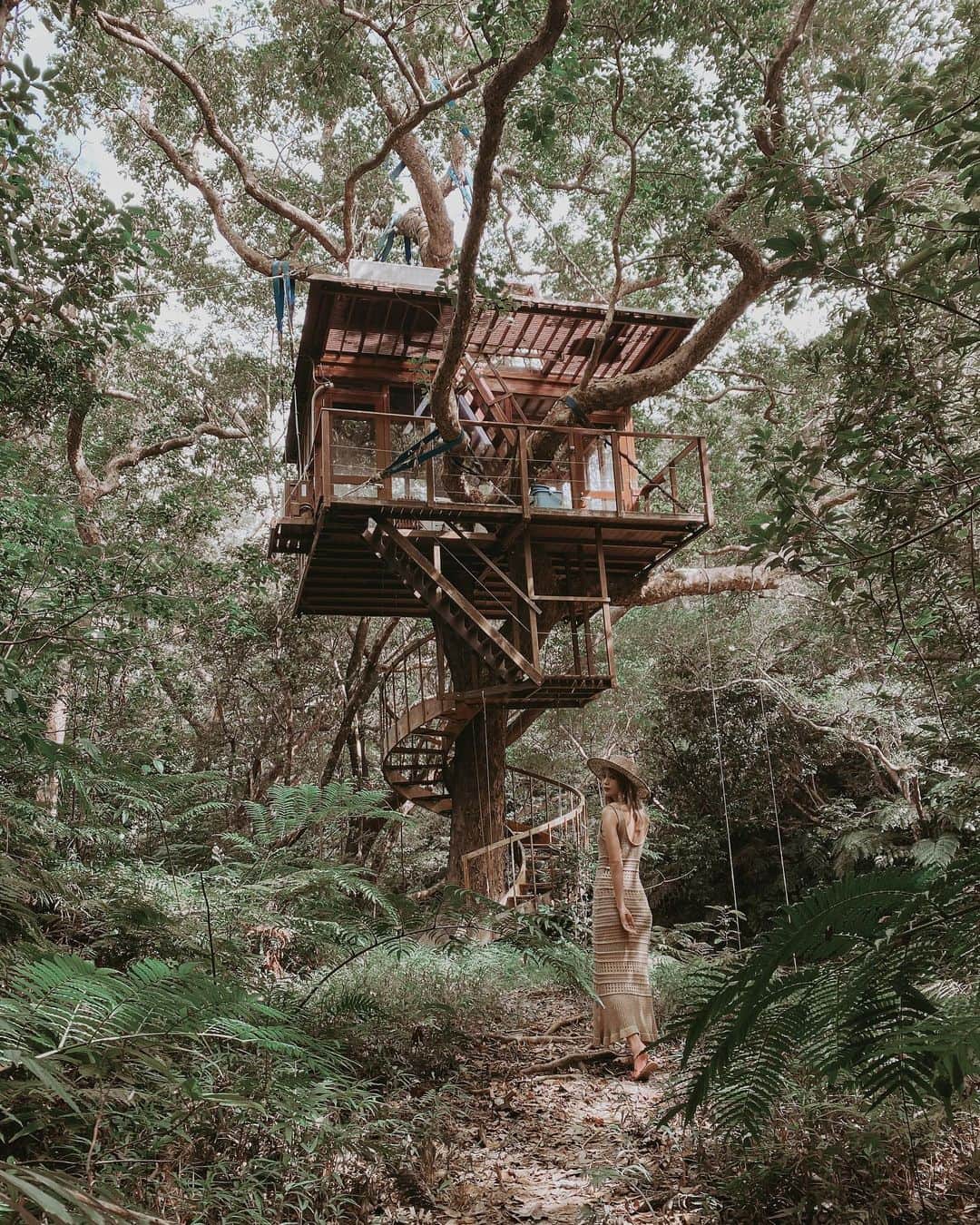 RUI ONUMAさんのインスタグラム写真 - (RUI ONUMAInstagram)「ㅤㅤㅤㅤㅤㅤㅤㅤㅤㅤㅤㅤㅤ 𝑇𝑟𝑒𝑒𝑓𝑢𝑙 𝑡𝑟𝑒𝑒ℎ𝑜𝑢𝑠𝑒🌲🌳 ㅤㅤㅤㅤㅤㅤㅤㅤㅤㅤㅤㅤㅤ  森の中に浮かぶおうち🏠 地上10メートルの高さに ポツンと浮かぶツリーハウス🌿 幻想的すぎておとぎ話の世界のよう。 ㅤㅤㅤㅤㅤㅤㅤㅤㅤㅤㅤㅤㅤ こんな緑に囲まれた中で過ごせるの 素敵すぎやしませんか🥺 ㅤㅤㅤㅤㅤㅤㅤㅤㅤㅤㅤㅤㅤ 沖縄の上〜のほう。 電波も入らない森の一本道を 進んで行くと辿り着けるよ！ ㅤㅤㅤㅤㅤㅤㅤㅤㅤㅤㅤㅤㅤ @treeful.treehouse  来年オープン予定の素敵物件。 自然に溶け込むデザインなのに エアコン完備で涼しくてびっくり。 ㅤㅤㅤㅤㅤㅤㅤㅤㅤㅤㅤㅤㅤ 絶対流行るやつ。 ぜひチェックしてね📝 ㅤㅤㅤㅤㅤㅤㅤㅤㅤㅤㅤㅤㅤ ――――――――――――― ㅤㅤㅤㅤㅤㅤㅤㅤㅤㅤㅤㅤㅤ ㅤㅤㅤㅤㅤㅤㅤㅤㅤㅤㅤㅤㅤ 🗺 #日本 #japan #沖縄 #okinawa ㅤㅤㅤㅤㅤㅤㅤㅤㅤㅤㅤㅤㅤ 📍#treefultreehouse  ㅤㅤㅤㅤㅤㅤㅤㅤㅤㅤㅤㅤㅤ ――――――――――――― ㅤㅤㅤㅤㅤㅤㅤㅤㅤㅤㅤㅤㅤ」12月12日 21時44分 - onumaaan