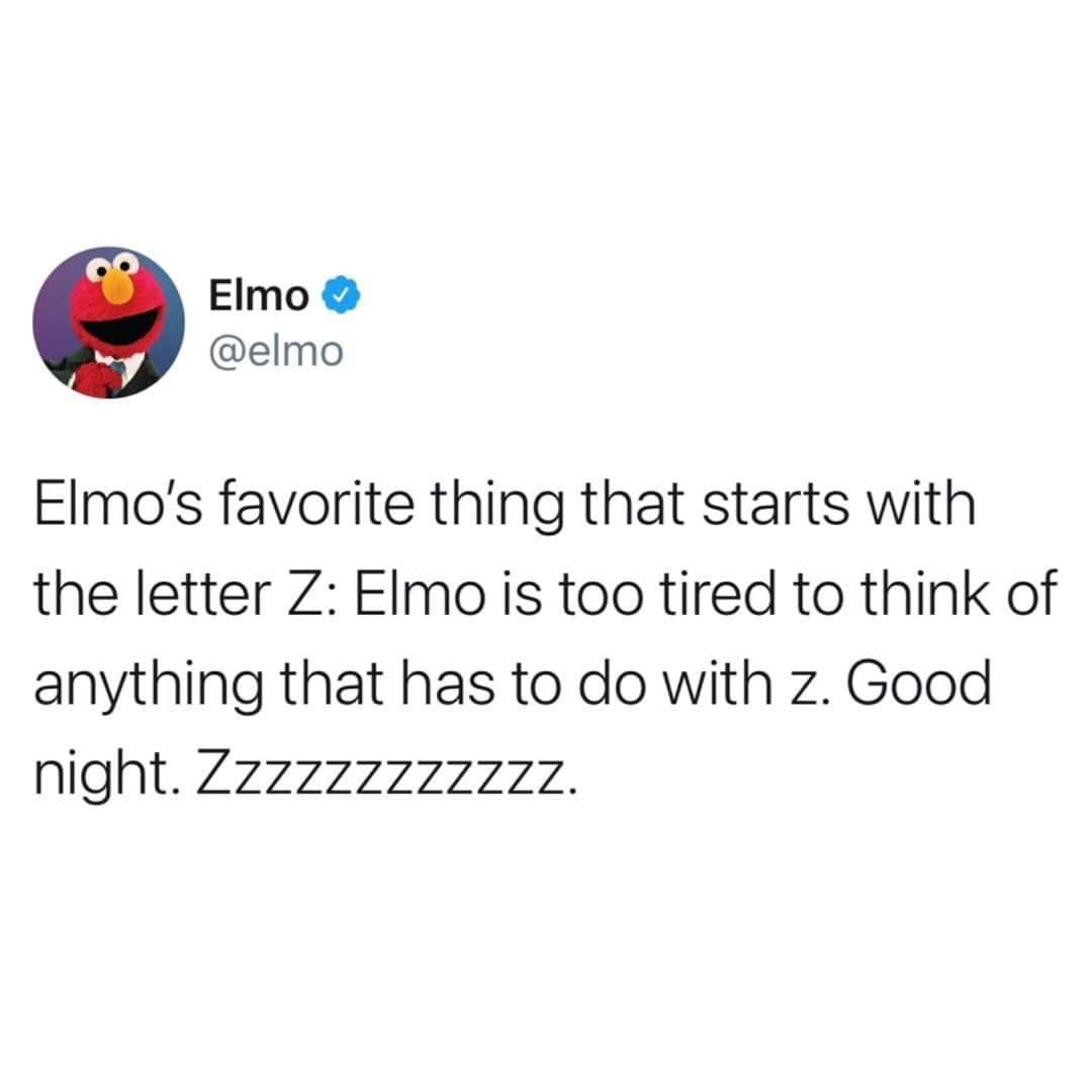 セサミストリートさんのインスタグラム写真 - (セサミストリートInstagram)「@Elmo's early bedtime is an inspiration to us all 😂」12月13日 9時00分 - sesamestreet