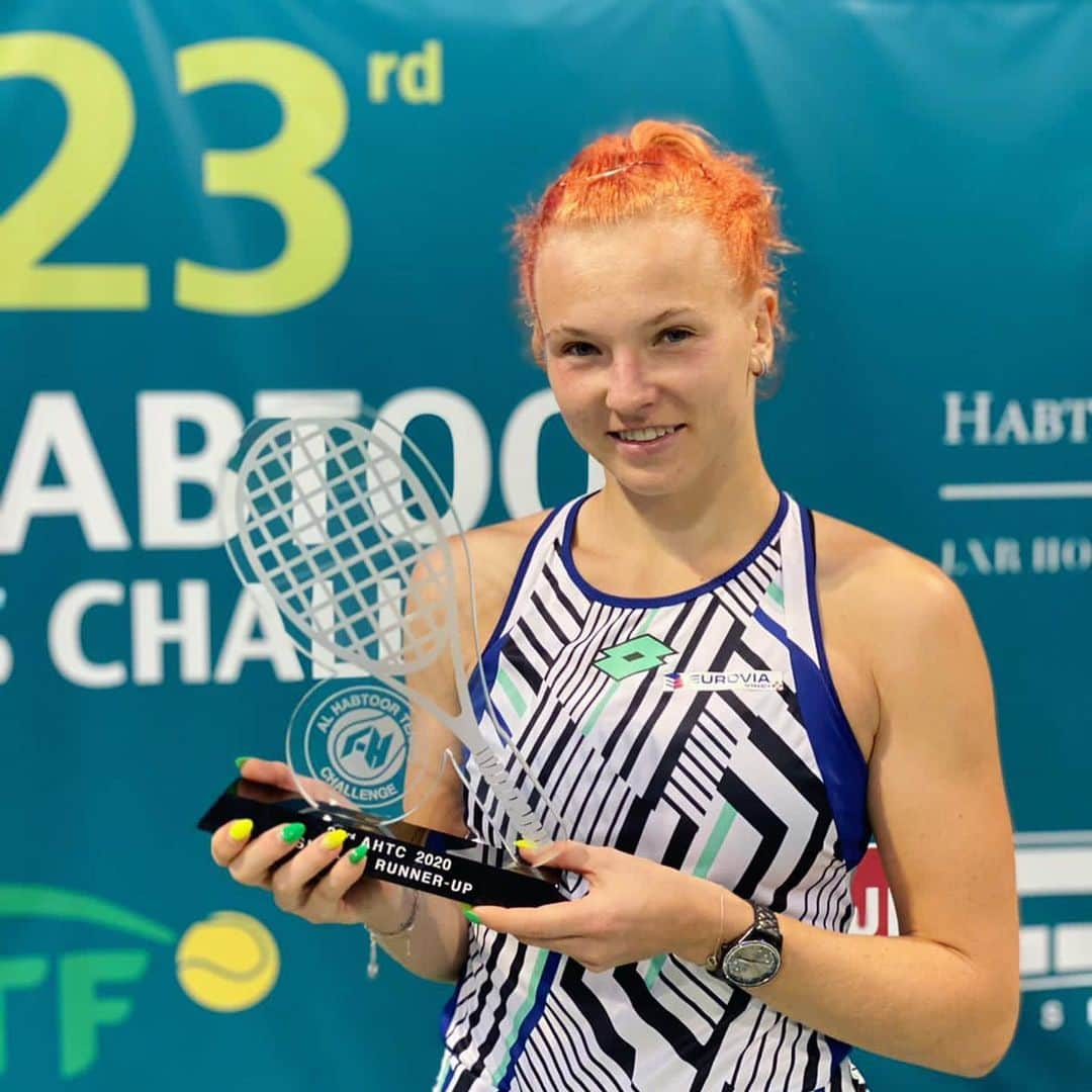 カテリナ・シニアコバさんのインスタグラム写真 - (カテリナ・シニアコバInstagram)「🥈thanks for the support ❤️ not the trophy I wanted 😬 but still happy to be here 🙌🏻 😍🔥@alhabtoortennis」12月13日 0時51分 - siniakovakaterina