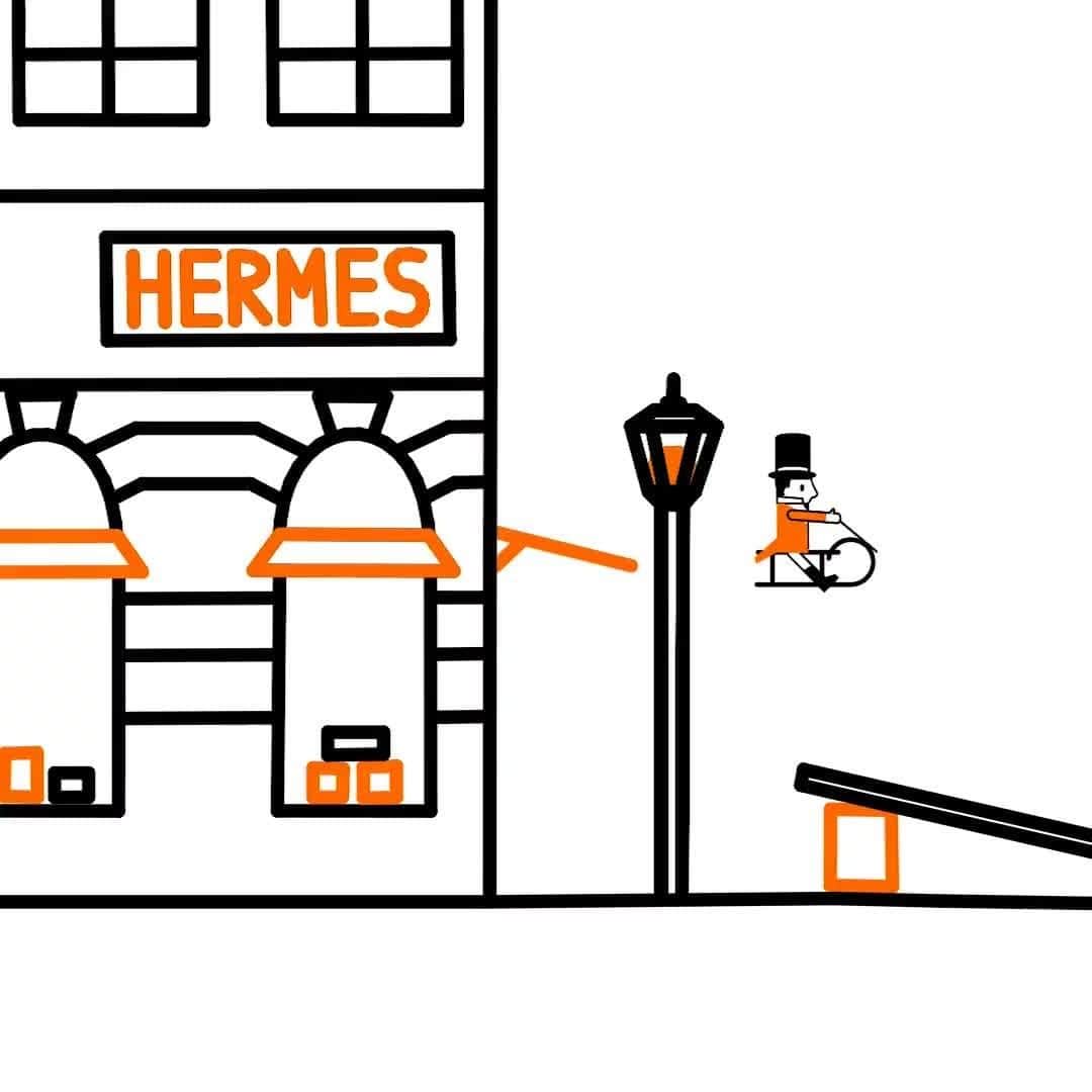 のインスタグラム：「Bringing it home.  #GiftLift #DressedUp #RaceToTheHolidays  #Hermes  #HermesInterludes  Video by Doodle Chaos」