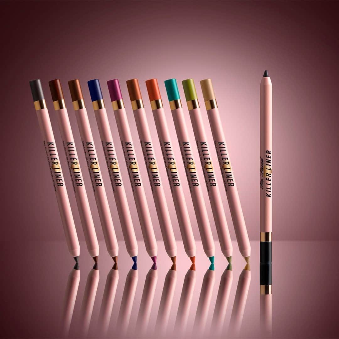Too Facedのインスタグラム：「JUST DROPPED 🔥 Experience total control with this precision waterproof gel eyeliner that glides on for ultra-smooth, razor-sharp killer lines that last for 36 hours! 🤩 Our NEW Killer Liner is available in 11 shades! Get it first @Sephora! #toofaced」