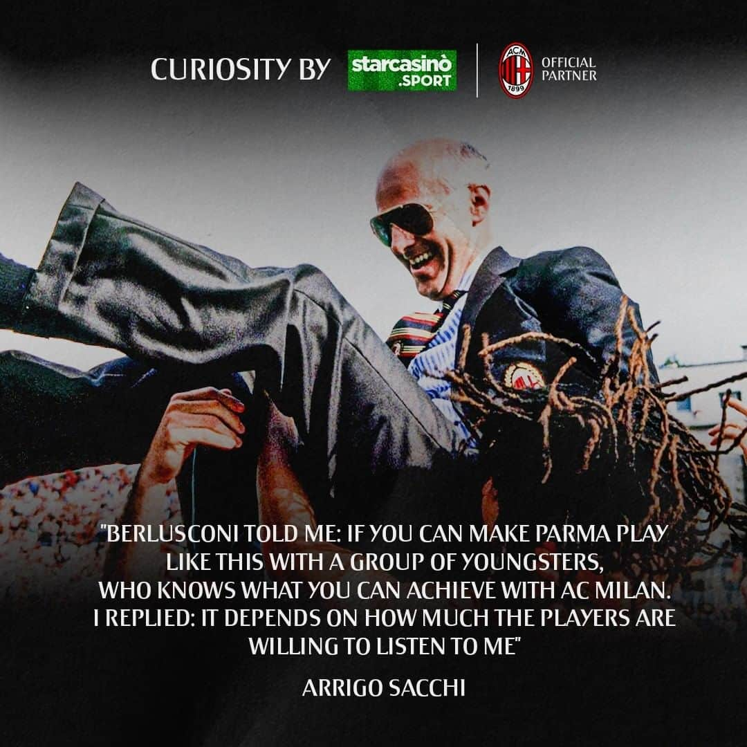 ACミランさんのインスタグラム写真 - (ACミランInstagram)「From Parma's bench to the top of the world, with #ACMilan: the legend, Arrigo Sacchi ❤️🖤  #IlNuovoModoDiVivereIlCalcio @starcasino.sport  #SempreMilan」12月13日 2時30分 - acmilan