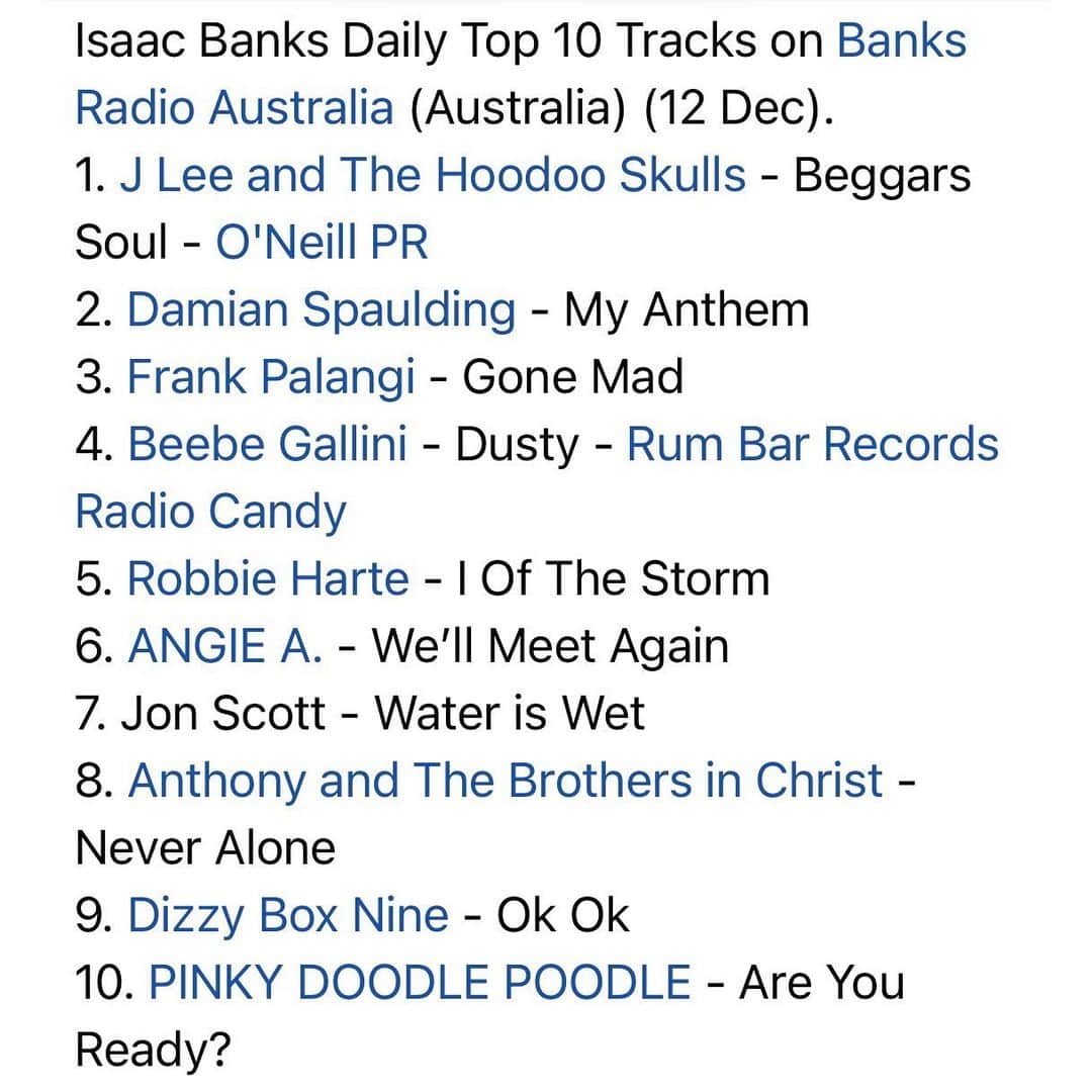 PINKY DOODLE POODLEさんのインスタグラム写真 - (PINKY DOODLE POODLEInstagram)「Yeah !!﻿ A new song "Are You Ready?" gets 10th place at﻿ Banks Radio Australia !!﻿ ﻿ We have never been to Australia.﻿ But we have to go there because of AC/DC !!」12月13日 4時29分 - pinkydoodlepoodle
