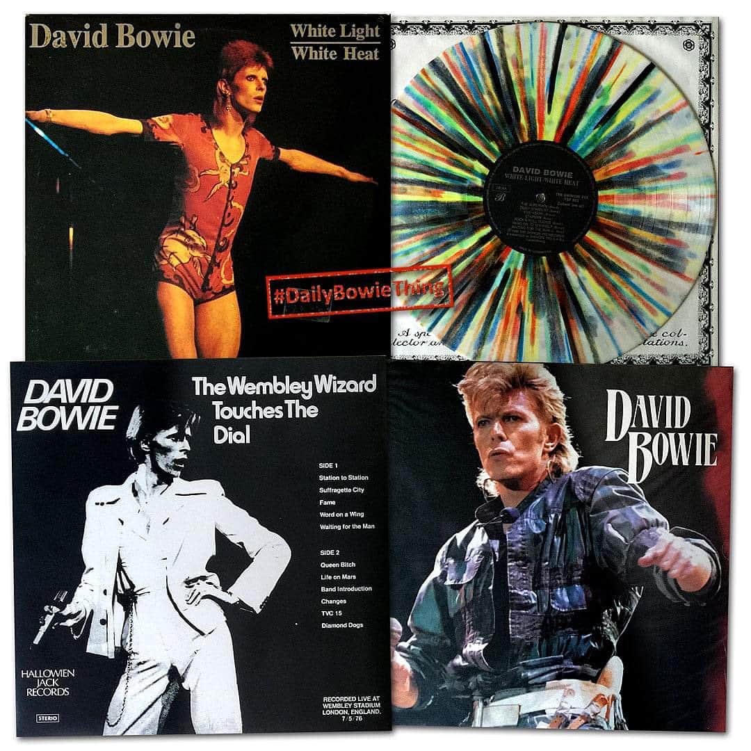 デヴィッド・ボウイさんのインスタグラム写真 - (デヴィッド・ボウイInstagram)「DAILY BOWIE THING – Day 42  “The police had warned of repercussions...”   First things first: Bootlegs are a bit naughty. *  However, since Dylan’s Great White Wonder released back at the dawn of time, they have been an integral part of music culture.   David Bowie has been a consistent target for bootleggers ever since the first ones appeared in 1973, taken from a radio broadcast of his concert the previous year with The Spiders in Santa Monica.  There’s a long list of illicit recordings that eventually got released officially, the Santa Monica 72 show being one of the better-known ones.   In fact, many years ago, and with David’s encouragement, we asked if there were any bootlegs out there that you feel should get an official release. And now we’re asking the same thing again to see how different the list is. We won’t influence your selections by reposting that original list now.   * We can’t tell you anything about the vinyl shown here as it’s not ours. We took a picture of it on a car boot sale table this morning, near a criminal. Probably.   #DailyBowieThing  #BowieBootlegs」12月13日 6時18分 - davidbowie