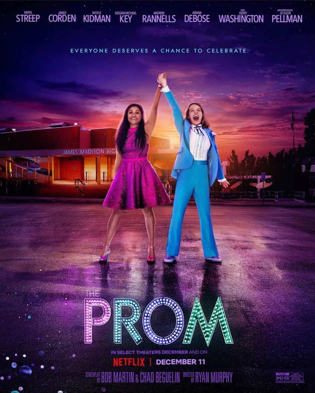 ビリー・ラードのインスタグラム：「💕👯‍♀️💕Run don’t walk to watch @promnetflix for that smilin ear to ear joy we all need right now 👑@mrrpmurphy has done it again y’all! The entire cast is out of a dream and @jellpell is absolute magic✨✨✨」