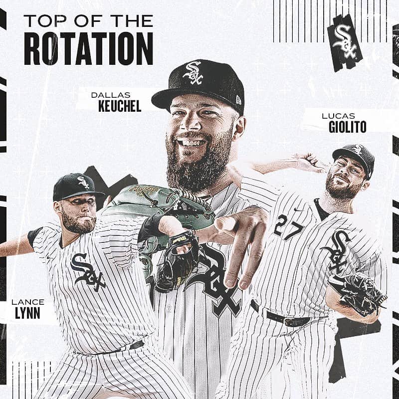 シカゴ・ホワイトソックスのインスタグラム：「Lucas Giolito. Dallas Keuchel. Lance Lynn. You absolutely love to see it!」