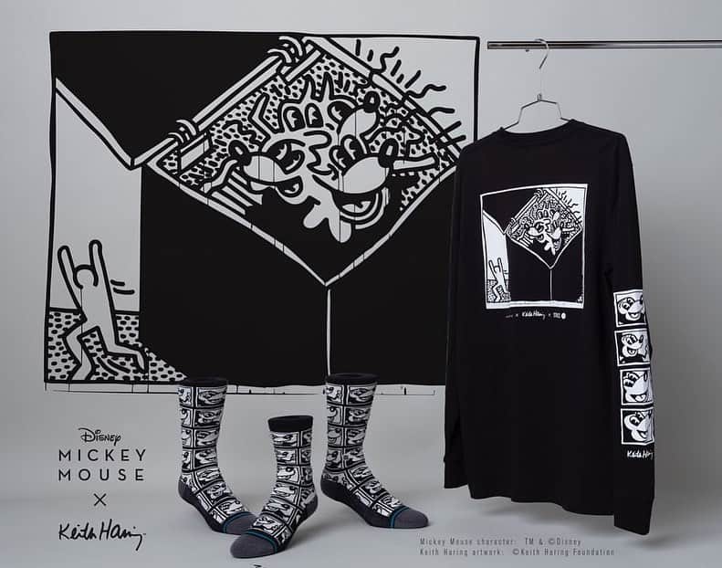 Stance Japanさんのインスタグラム写真 - (Stance JapanInstagram)「Legendary Status 🎨... Shop our Mickey x Keith Haring x Stance tees 直営店、オフィシャルECサイトにて販売中。」12月13日 7時53分 - stance_japan