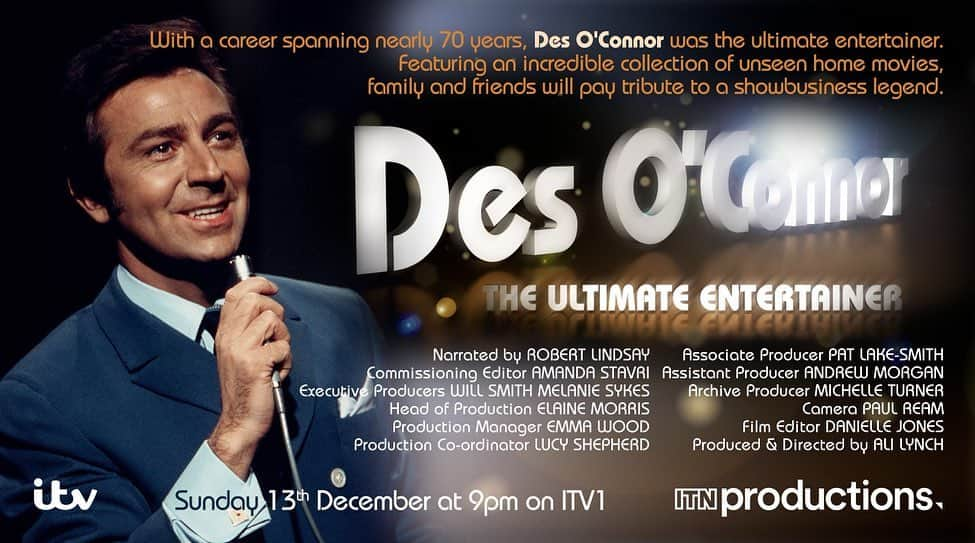 メラニー・サイクスさんのインスタグラム写真 - (メラニー・サイクスInstagram)「Hello everyone. Just letting you know ‘Des O’Connor the ultimate entertainer’ is on tonight at 9pm on ITV1 A celebration it is and so it should be.  Darling @jodiebrookewilson your home footage is joyful ❤️ much love all, Melanie x 💔」12月13日 17時43分 - msmelaniesykes