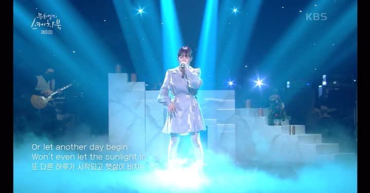 パク・ジミン のインスタグラム：「I’ll never love again🤍 #유희열의스케치북」