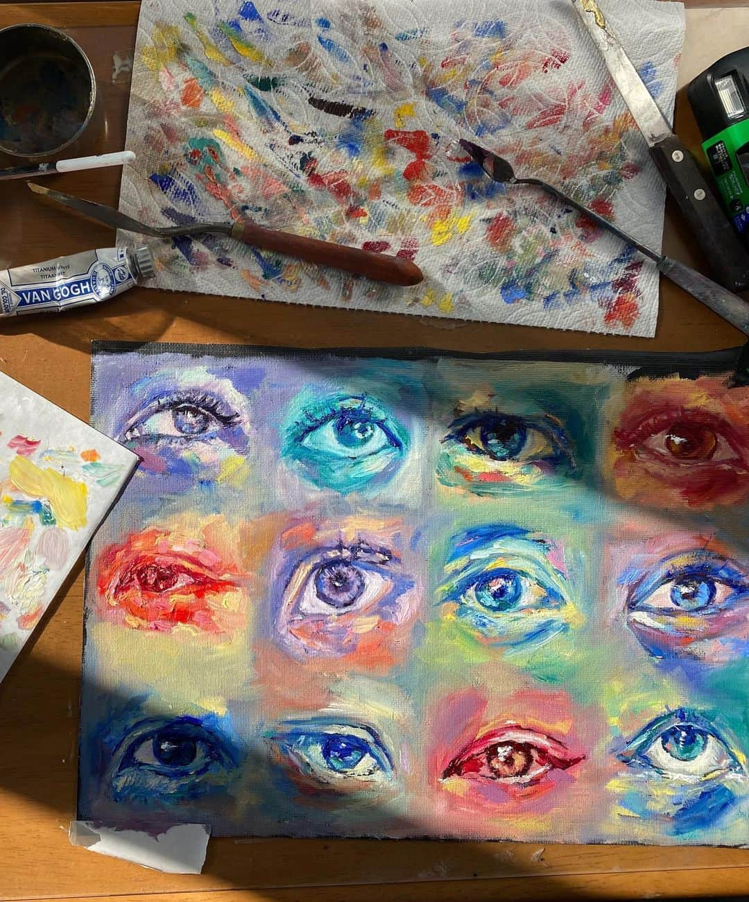 愛実（AIMEE）さんのインスタグラム写真 - (愛実（AIMEE）Instagram)「Perspectives👁‍🗨 #oilpaint #eyes」12月13日 18時22分 - aims.d