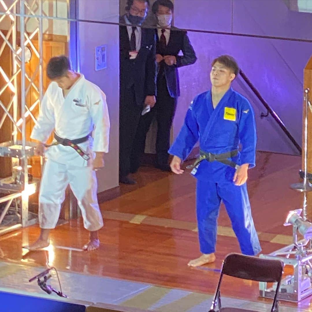 吉田秀彦のインスタグラム：「東京オリンピック代表決定戦  #阿部一二三  #パーク24」