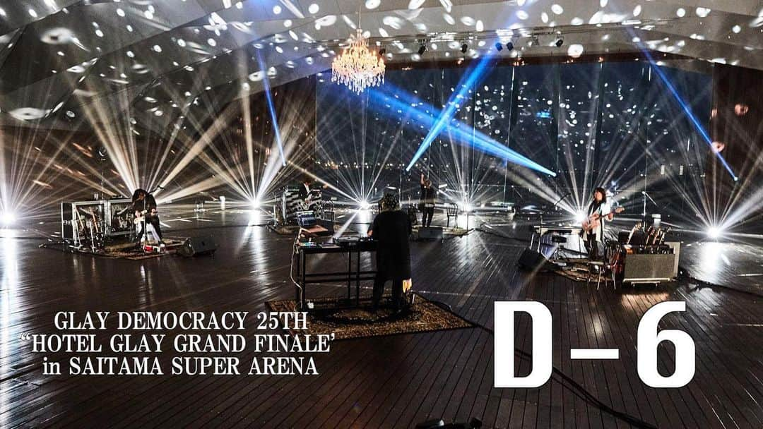 GLAYさんのインスタグラム写真 - (GLAYInstagram)「『GLAY DEMOCRACY 25TH “HOTEL GLAY GRAND FINALE” in SAITAMA SUPER ARENA』D-6 #GLAY #HOTELGLAY」12月13日 10時30分 - glay0525_official