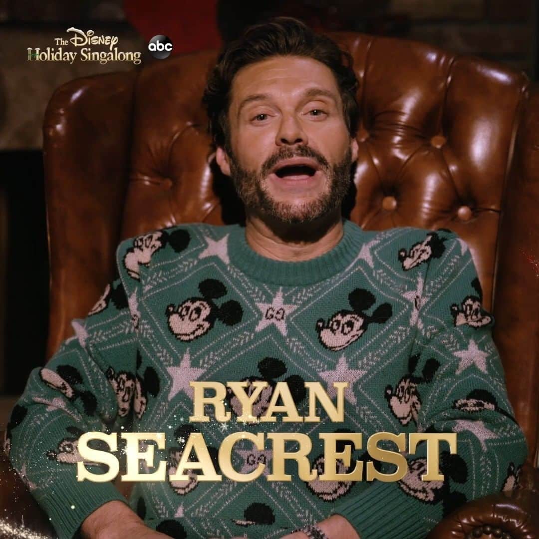 アメリカン・ブロードキャスティング・カンパニーのインスタグラム：「The #DisneyHolidaySingalong is coming back TONIGHT at 7|6c on ABC for another night of holiday cheer thanks to our sponsor @tmobile. 💫 Don't miss your chance to singalong with your favorite celebs like BTS, Andrea Bocelli, ChloexHalle and more! 🤩 🎶」