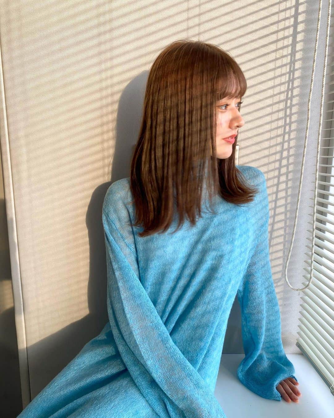 加藤美南のインスタグラム：「水色が中々無い色味で ほんとうに可愛い🧚🏻🧚🏻 タグ付けしてます🏷」