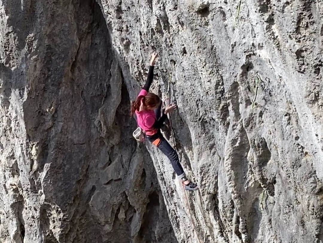 田嶋あいかさんのインスタグラム写真 - (田嶋あいかInstagram)「﻿ ９ヶ月ぶりの二子山🧗‍♀️﻿ ﻿ 日暮れ寸前で「ようこそTウォール」が登れて嬉しかった〜極寒で手の感覚がなくなりつつある中、集中したトライができて気持ちよかったです。﻿ ﻿ それにしても、女子だけで岩に行くっていうのは初めてだったけど新鮮で楽しすぎた🥰﻿ またいこうねー！﻿ ﻿ 現地でお世話になったみなさん、ありがとうございました🙇‍♀️🙌﻿ ﻿ #岩場女子会﻿ #お菓子爆買いしがち﻿ ﻿ ﻿ @mammut_japan  @unparallelup  @rockmasterhq  @organicclimbing」12月13日 21時18分 - tajimaaika