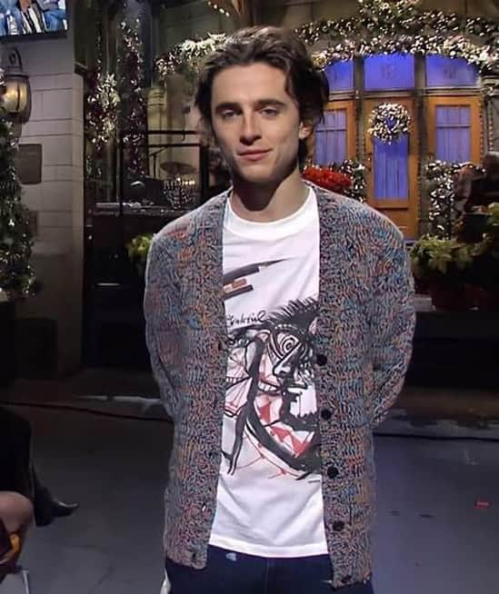 ステラ・マッカートニーさんのインスタグラム写真 - (ステラ・マッカートニーInstagram)「@TChalamet was #InStella hosting Saturday Night Live, wearing our exclusive @ArtistGeorgeCondo t-shirt supporting @ConservationOrg — one of only 30 available globally, inspired by G is for Grateful from our McCartney A to Z Manifesto.  Shop our limited-edition artist t-shirt now at stellamccartney.com and at select stores.  #StellaMcCartney #TimotheeChalamet #SNL #StellaAtoZ」12月13日 21時19分 - stellamccartney