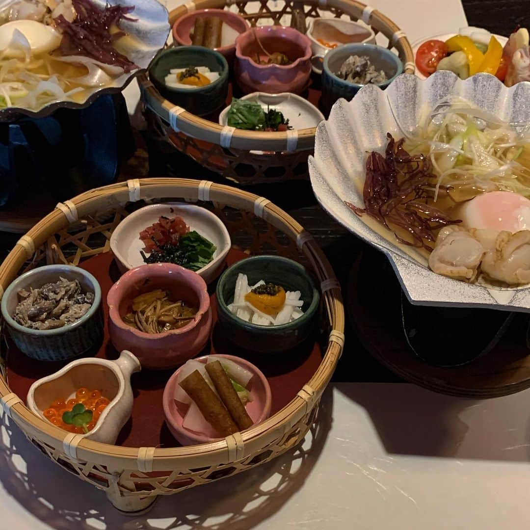 山本 絵里加のインスタグラム：「ここ最近いただいた海の幸たち、、✨✨幸せ、、、🥲美味しいご飯は生きるエネルギー！」