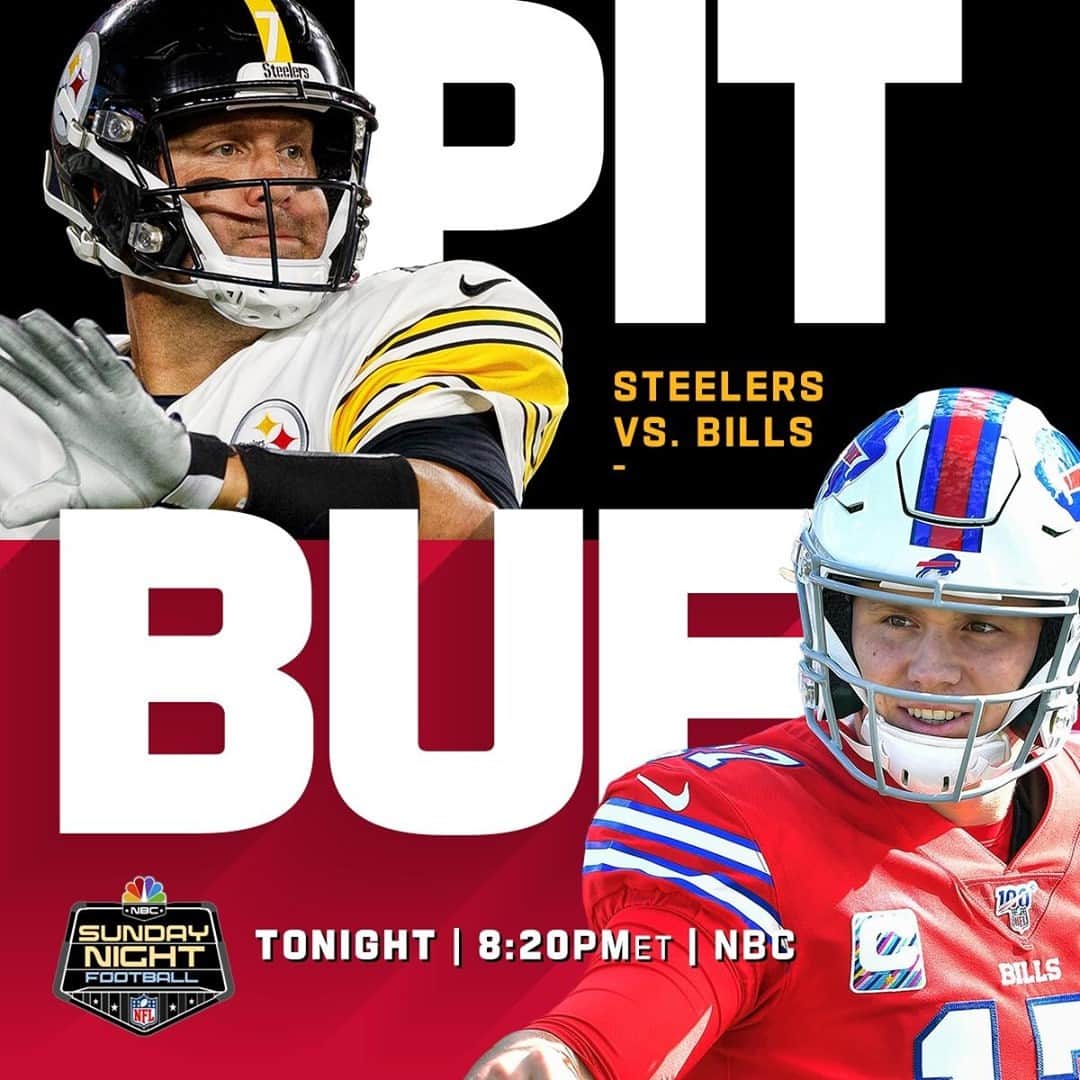 NFLさんのインスタグラム写真 - (NFLInstagram)「@steelers. @buffalobills. Big AFC matchup on deck for SNF!⁣ ⁣ 📺: #PITvsBUF -- TONIGHT 8:20pm ET on NBC⁣ 📱: NFL app // Yahoo Sports app」12月13日 23時00分 - nfl