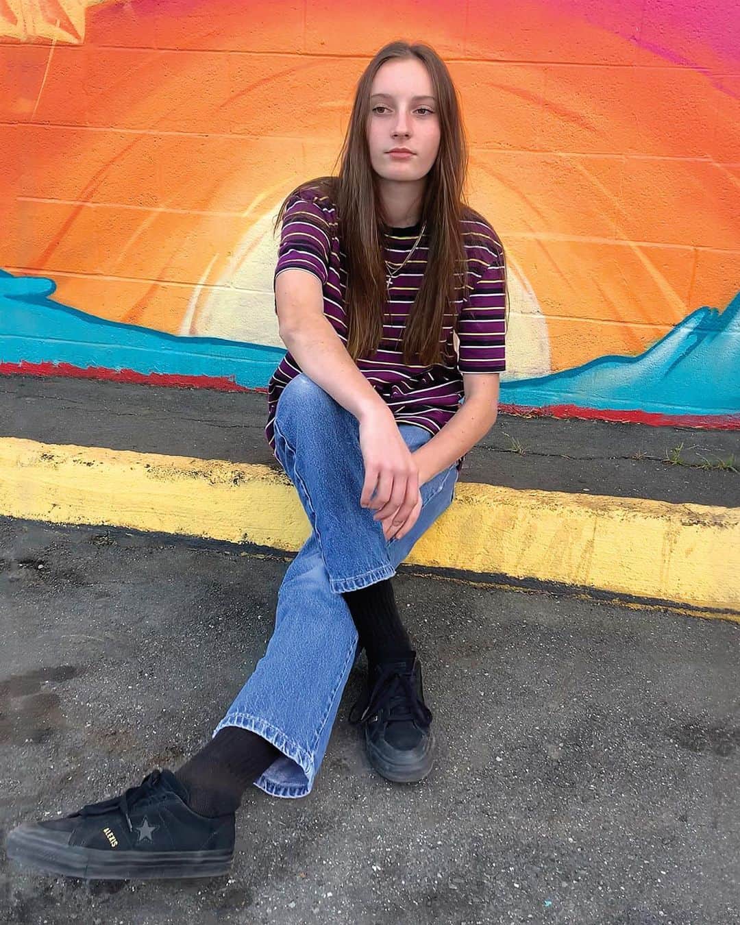 converseのインスタグラム：「To celebrate the latest drop from Alexis Sablone—a new all-black edition of her One Star Pro—we reached out to a few of our young “flow” riders to get their feelings on seeing the clips of Alexis in the new @Converse_Cons film Seize the Seconds, and to hear their take on what it’s like to skate in a shoe made by @suminaynay. First up is California-based Kasci Woolf. ⁣  ⁣ “Alexis Sablone’s new part is so sick. Watching her skate that hard is inspiring,” @kasciwoolf says of the film. ⁣  ⁣ As for skateboarding in her namesake One Stars, she explains that “seeing a female with a shoe at Converse is truly empowering and shows other girls that they can accomplish anything.”⁣  ⁣ See more from Kasci in our stories and check out Alexis’ Cons One Star Pro AS, available now on Converse.com.」