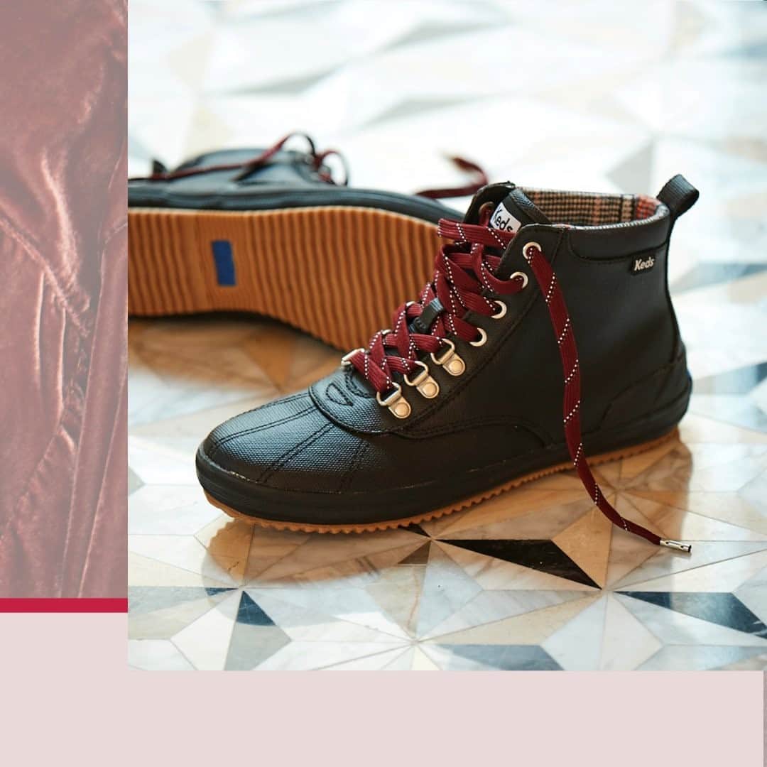 Kedsのインスタグラム：「Weatherized boots for weathering the holiday hubbub. Tap to shop the Scout Boot.」
