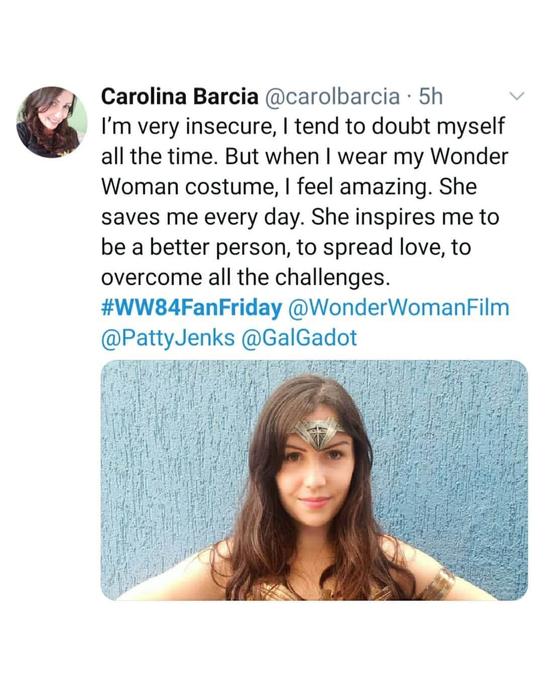 ガル・ガドットさんのインスタグラム写真 - (ガル・ガドットInstagram)「Wonder Woman fans are truly amazing!  I am so honored and inspired by your words 🙏 Thank you! #WW84 @wonderwomanfilm」12月14日 2時51分 - gal_gadot