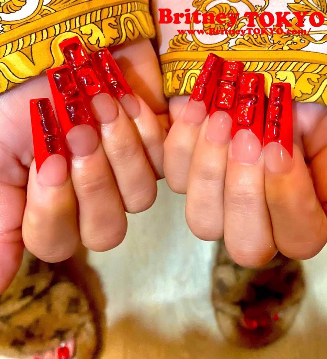 のインスタグラム：「❤️❤️❤️❤️❤️ @keyshiacole   #nailart #nails #fashion #keyshiacole #keyshacolenails #britneytokyo」