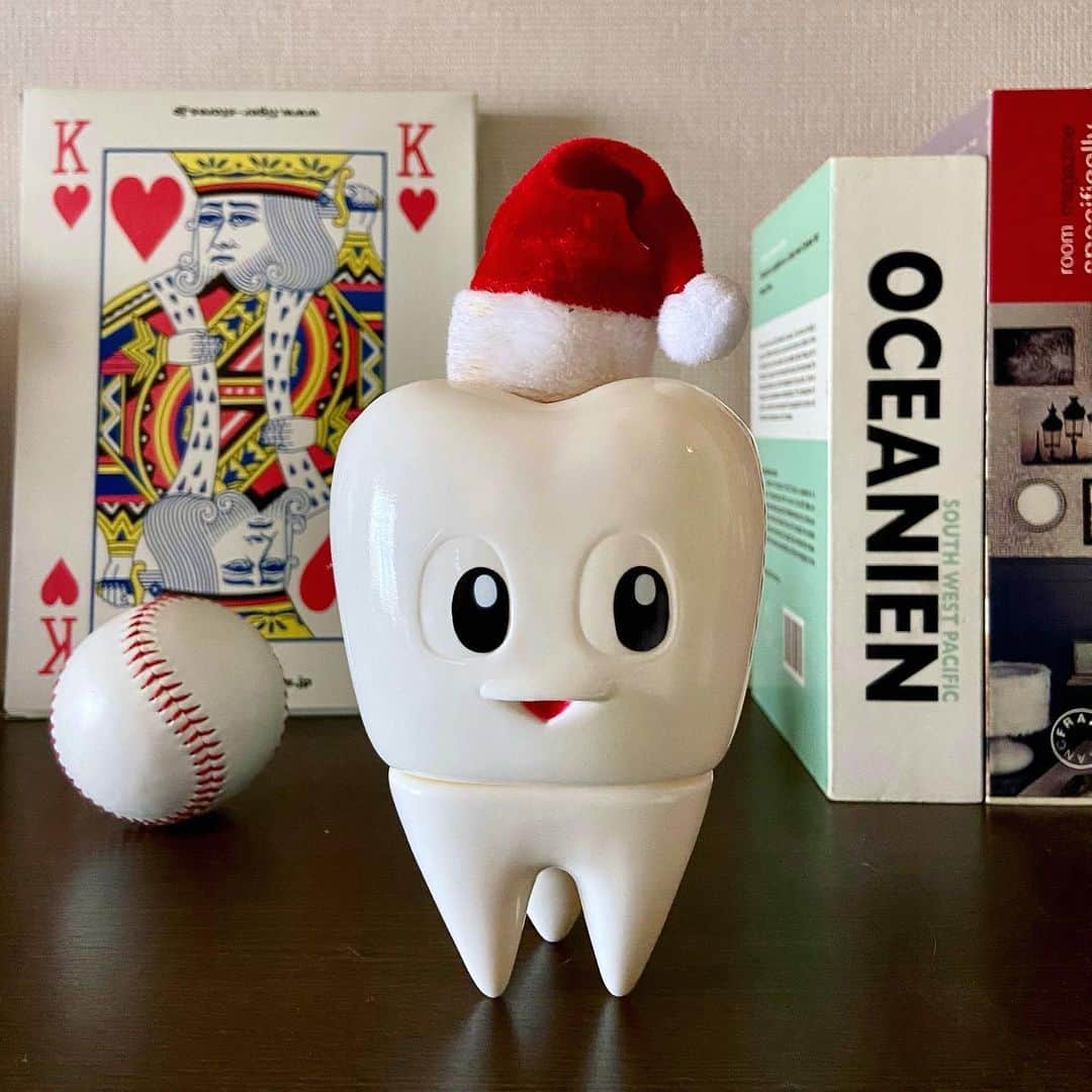小鳥遊しほのインスタグラム：「うちの歯さんと象山田さんがクリスマスを楽しみにして浮かれ始めました🦷🐘  イブまであと10日だねぇ🎄🎅  今年はお家でパーティーかなぁ🏠🍗 みんなはなにするのー？🐈」