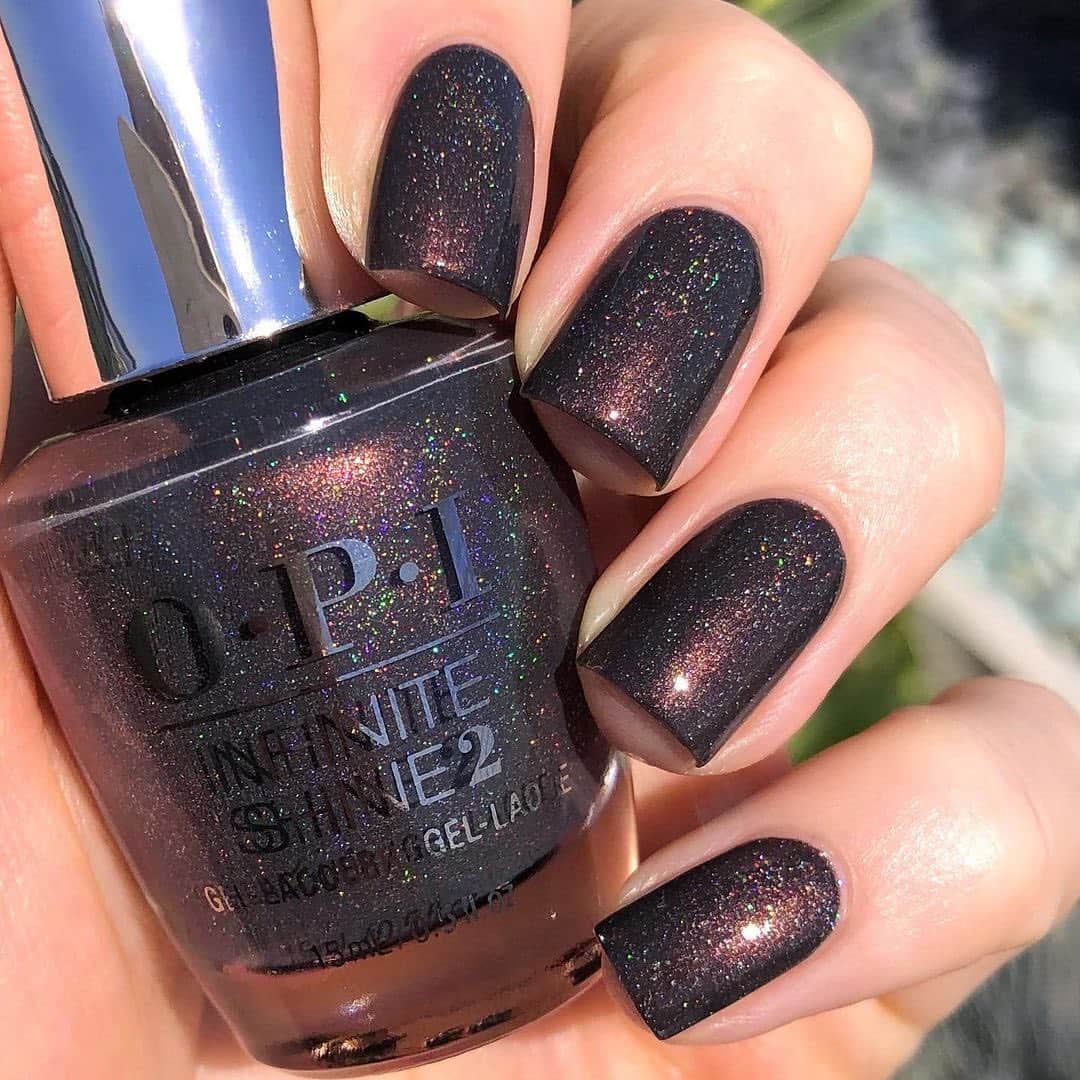 OPIさんのインスタグラム写真 - (OPIInstagram)「This #SelfcareSunday go for #GlitterNails ✨ Shade: #MyPrivateJet  By: @emmaheartssnails  #OPIObsessed #ColorIsTheAnswer #NOTD #NailSwag #NailsOfInstagram #NailsOnFleek #NailPolish #Nails #OPI #brownails #darknails」12月14日 12時57分 - opi