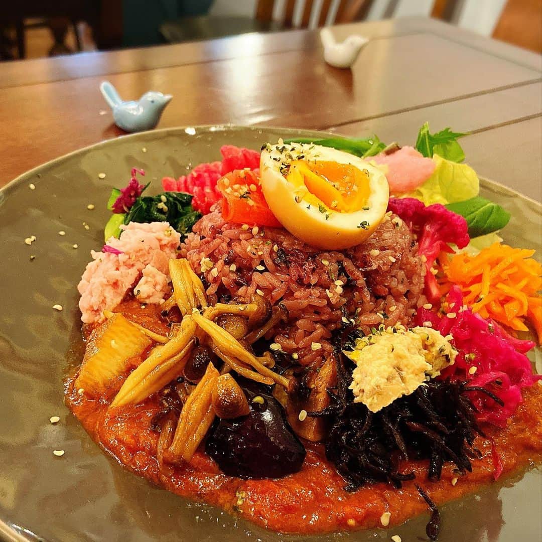 松本英子のインスタグラム：「いただきます😋  発酵ランチです🍴」