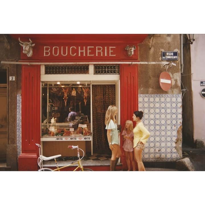 のインスタグラム：「Saint-Tropez Boucherie. Slim Aarons, 1971.」