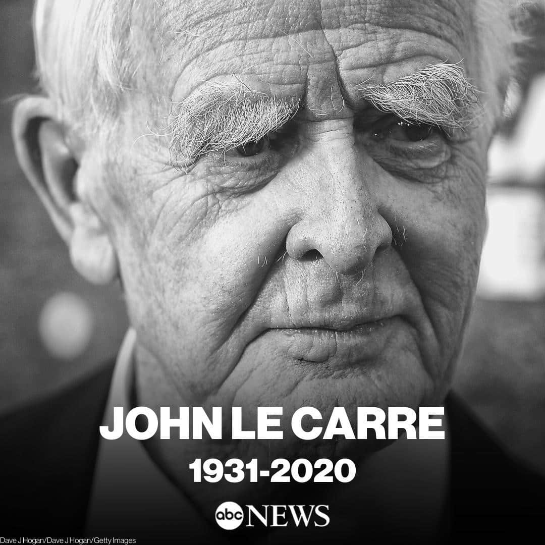 ABC Newsさんのインスタグラム写真 - (ABC NewsInstagram)「John le Carré, spy-turned-novelist who became the preeminent writer of espionage fiction in English, has died at age 89. More at link in bio.」12月14日 7時38分 - abcnews