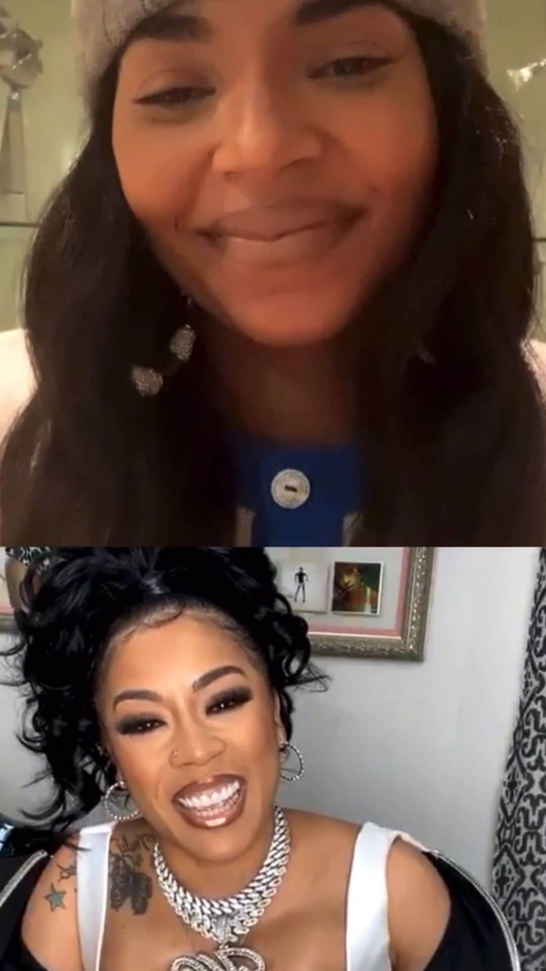 アシャンティのインスタグラム：「♎♎️💕💕 @keyshiacole ..... Again thank you all for the love and prayers ❤️🙏🏾」