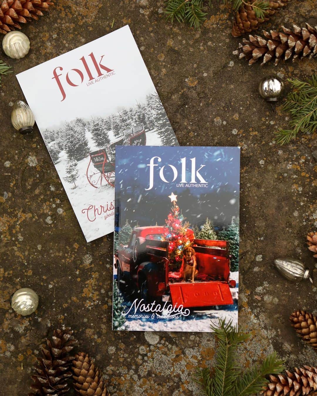 FOLKのインスタグラム：「Y’all, there are only 100 copies of the Christmas issue left. We’ve mailed all orders and these are the last of the last. If you’d like a copy please order it right now. We have been humbled by your support and are so endlessly thankful and excited!」