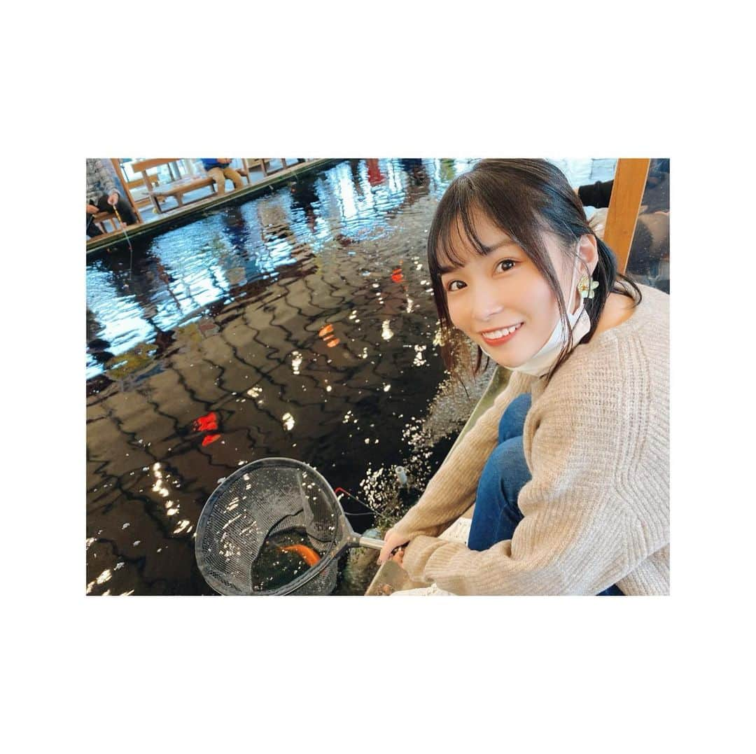 河合あすなさんのインスタグラム写真 - (河合あすなInstagram)「釣り堀行ってきた🐟💙  #釣り堀」12月14日 9時48分 - kawai__asuna